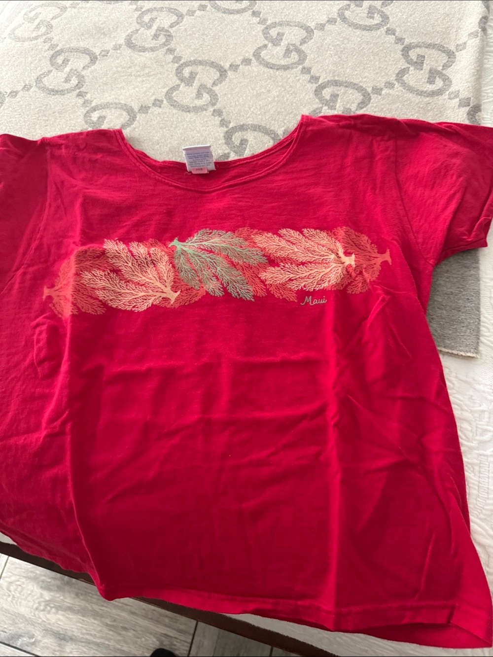 Crazy 8 Bright Red Feather Graphic Tee